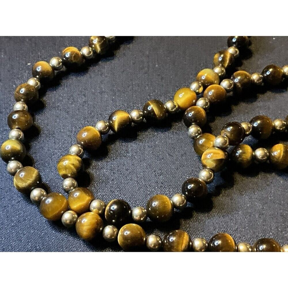 1/20 14k Gold Filled Findings And Spacer Beads.  Tiger Eye 24in Necklace